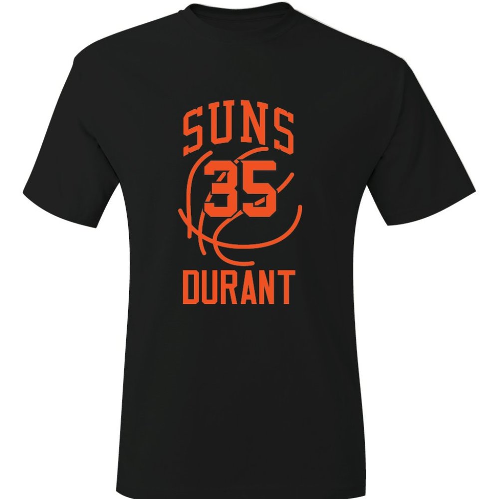Suns Kevin Durant Training Camp Workout Jersey Black T-Shirt